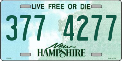 NH license plate 3774277