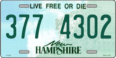 NH license plate 3774302