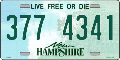 NH license plate 3774341