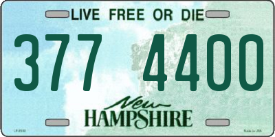 NH license plate 3774400