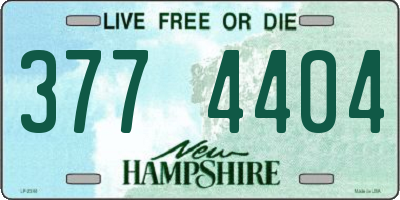 NH license plate 3774404