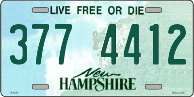 NH license plate 3774412