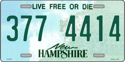 NH license plate 3774414