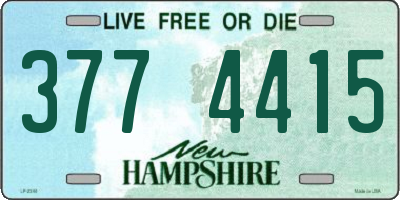 NH license plate 3774415