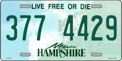 NH license plate 3774429