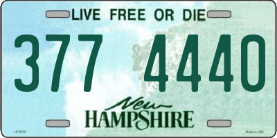 NH license plate 3774440