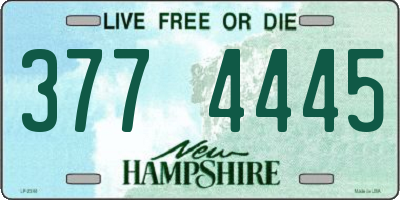 NH license plate 3774445