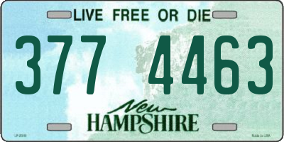 NH license plate 3774463