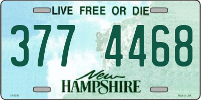 NH license plate 3774468