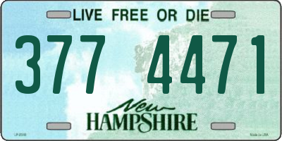 NH license plate 3774471
