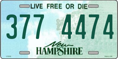 NH license plate 3774474