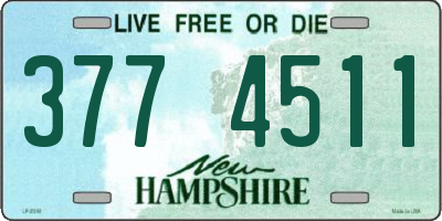 NH license plate 3774511