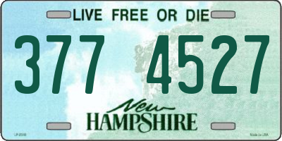 NH license plate 3774527