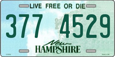 NH license plate 3774529