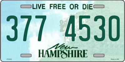 NH license plate 3774530