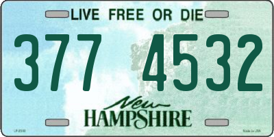 NH license plate 3774532