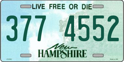 NH license plate 3774552