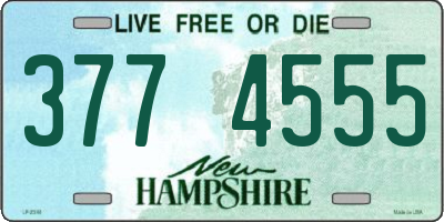 NH license plate 3774555