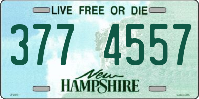 NH license plate 3774557