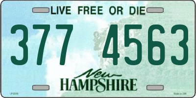 NH license plate 3774563