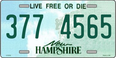 NH license plate 3774565