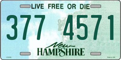 NH license plate 3774571