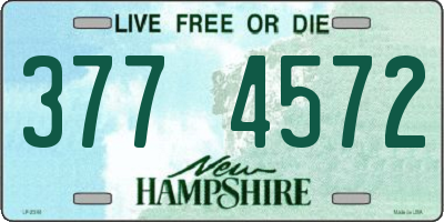 NH license plate 3774572