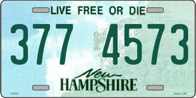 NH license plate 3774573