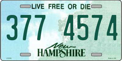 NH license plate 3774574