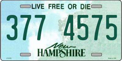 NH license plate 3774575