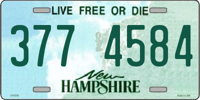 NH license plate 3774584