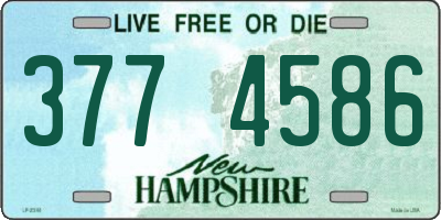 NH license plate 3774586