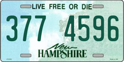 NH license plate 3774596