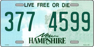 NH license plate 3774599