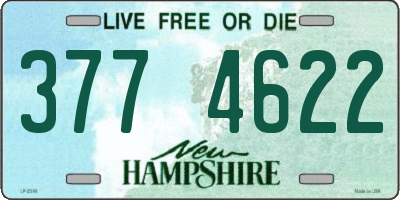 NH license plate 3774622