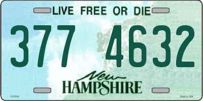 NH license plate 3774632