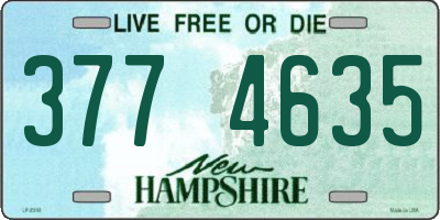 NH license plate 3774635