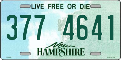 NH license plate 3774641
