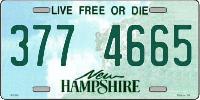 NH license plate 3774665