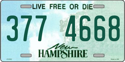 NH license plate 3774668