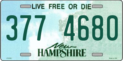 NH license plate 3774680