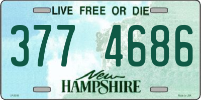NH license plate 3774686