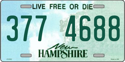 NH license plate 3774688