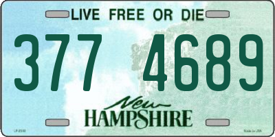 NH license plate 3774689