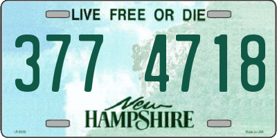 NH license plate 3774718