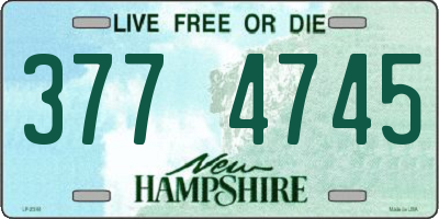 NH license plate 3774745