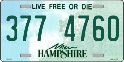 NH license plate 3774760