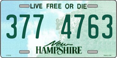 NH license plate 3774763
