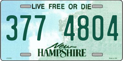 NH license plate 3774804