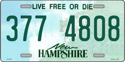 NH license plate 3774808